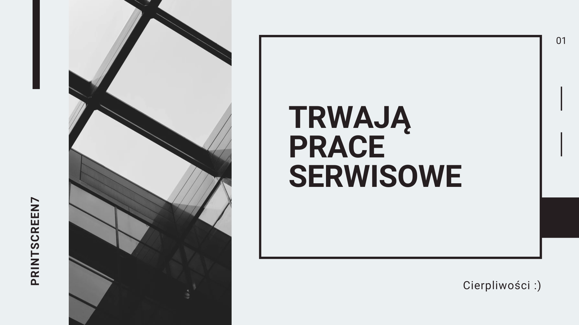 Trwają prace serwisowe